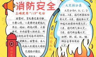 消防安全手抄报内容字