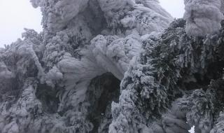 衡山看雾凇变大型溜冰现场